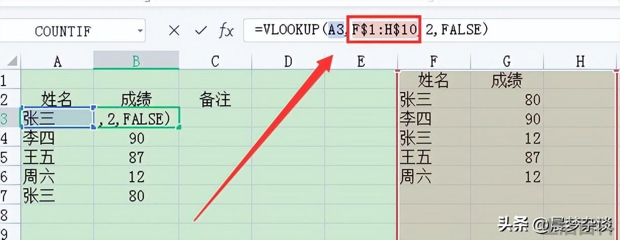vlookup函数的使用方法