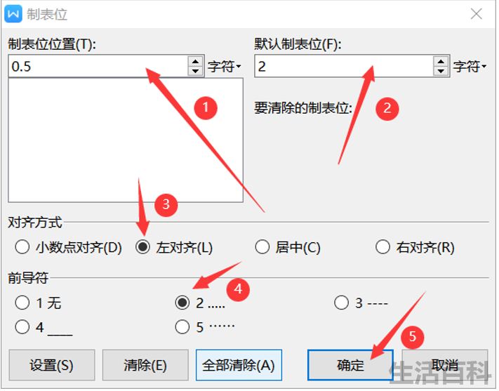 制表位怎么用