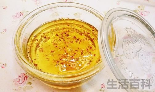 干桂花能直接浸在蜂蜜里吗