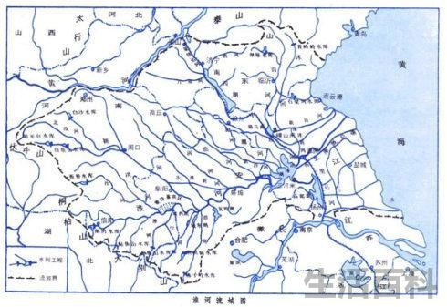 淮河流经城市图