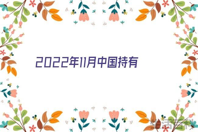 2023中国美债持有量一览表