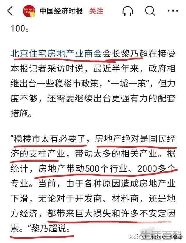 房地产带动257个产业