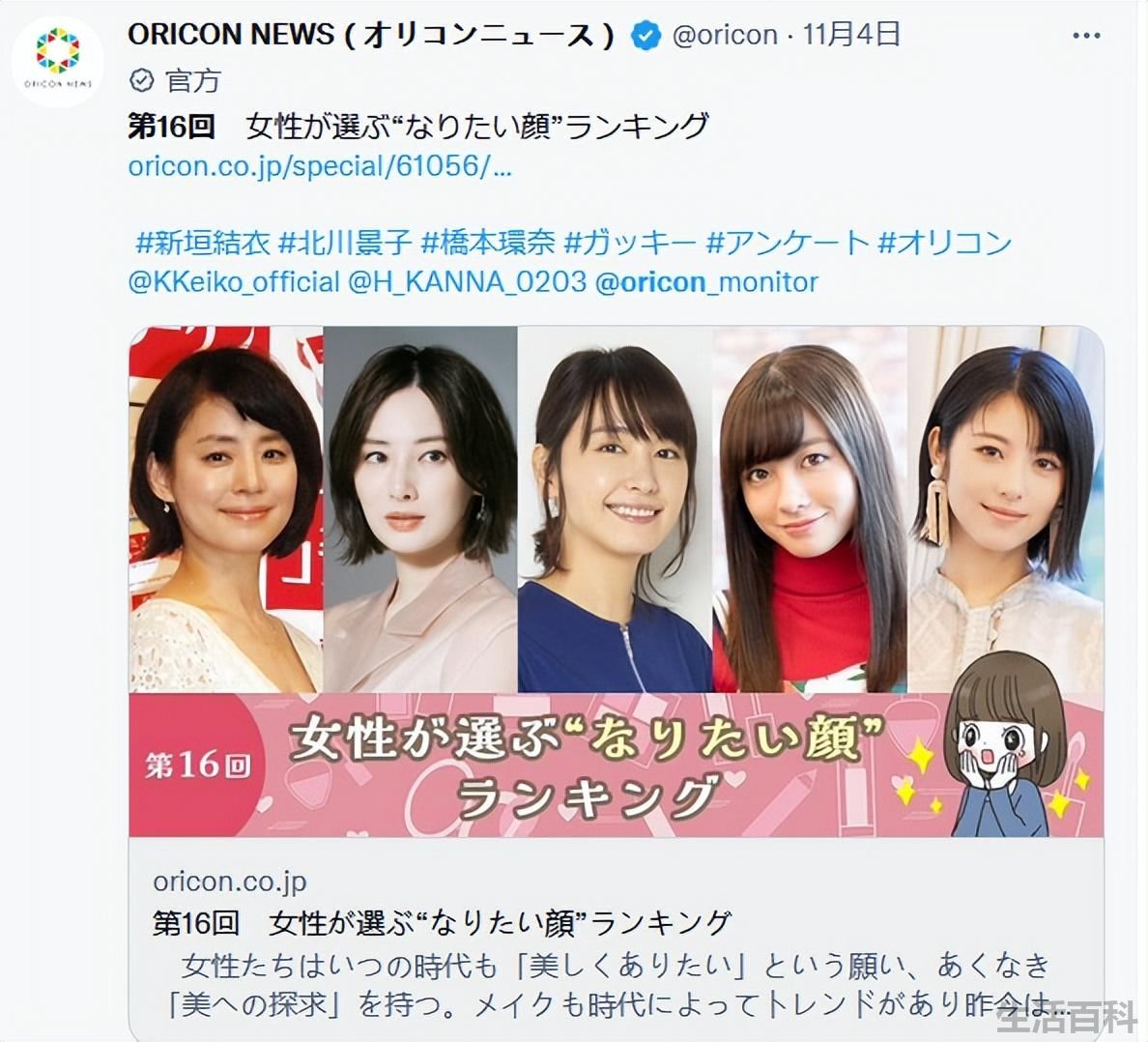日本女优颜值排行榜