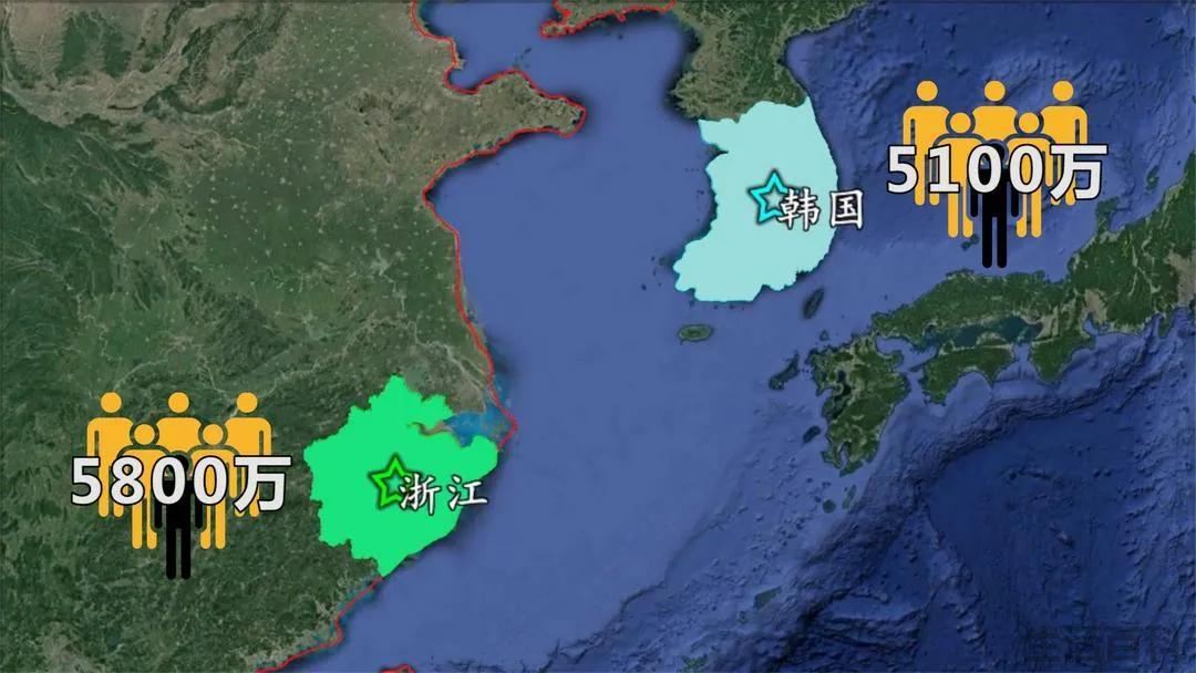 韩国面积相当于中国哪个省