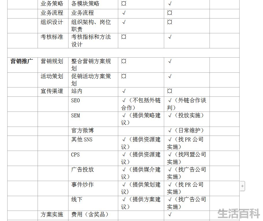 电商策划运营方案模板