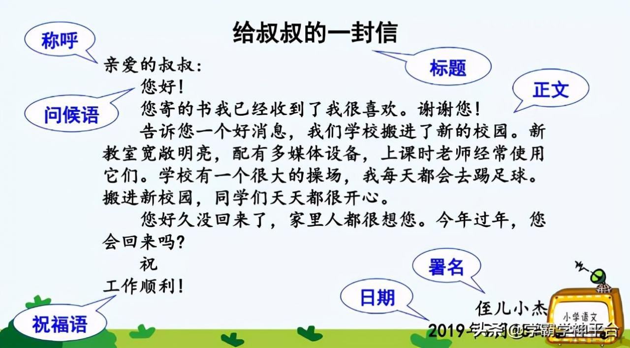 写信的格式范文图片