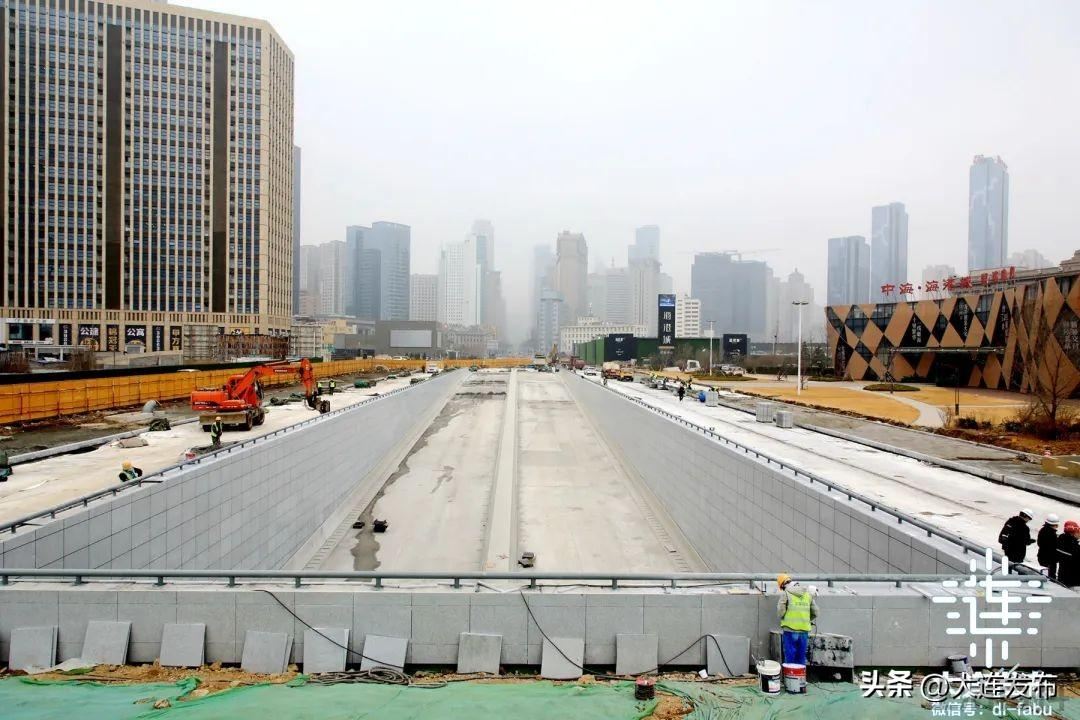 大连湾海底隧道路线图