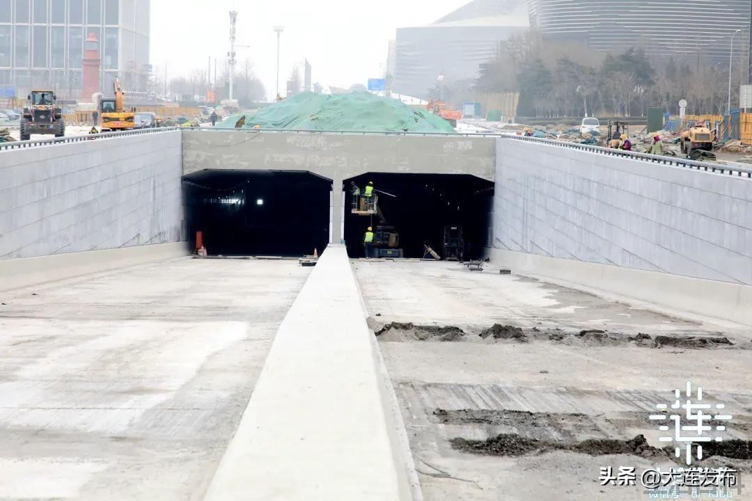 大连湾海底隧道路线图