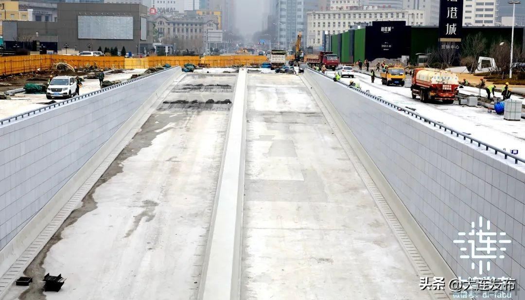 大连湾海底隧道路线图