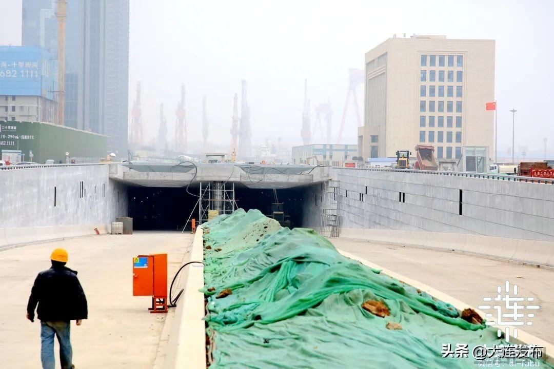 大连湾海底隧道路线图