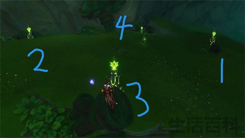 降诸魔山元素方碑附近的草元素