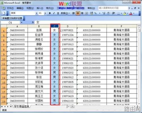 Excel2003中字符怎么替换