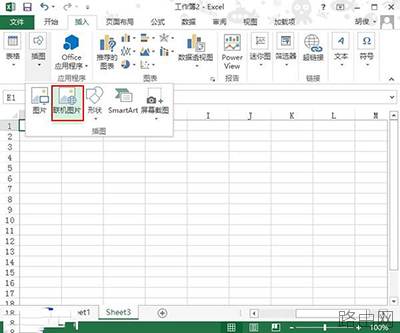 Excel2013中怎么插入联机图片?