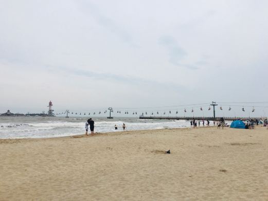 秦皇岛滨海小镇沙滩浴场