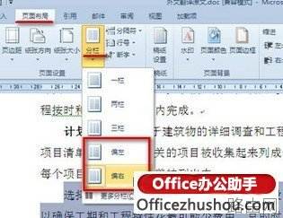 在Word中如何设置分栏以及不同栏宽