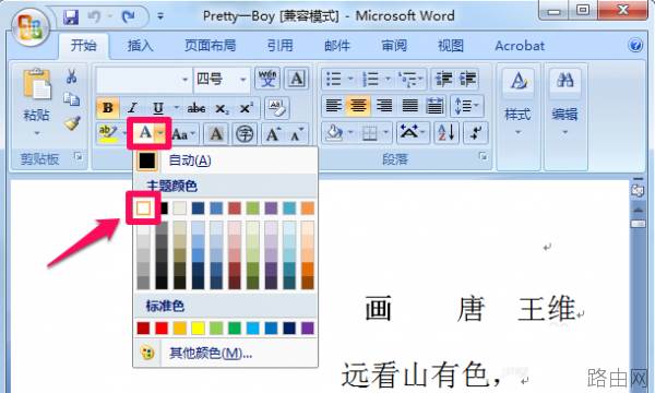 word隐藏怎么文字