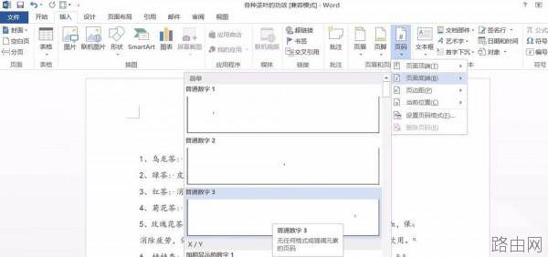 word2013页码如何设置为外侧样式