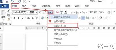 Word2013大小写字母怎么替换