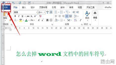 怎样去除word文档中的回车符号?