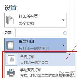 word2013如何进行双面打印