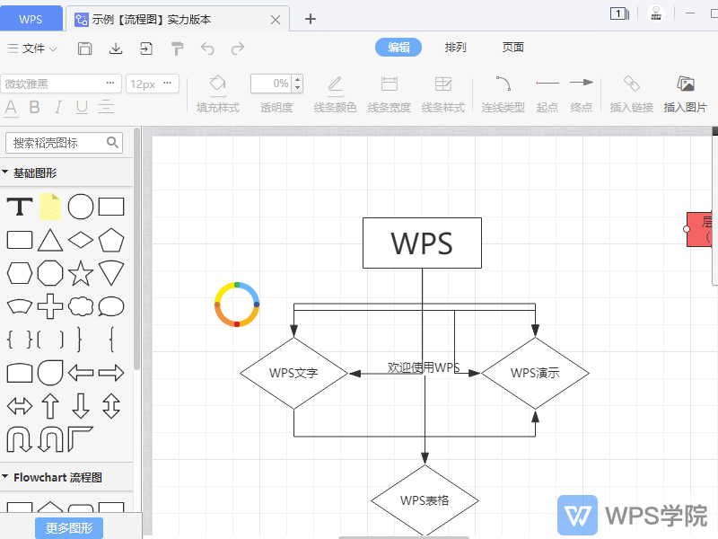 WPS如何将流程图另存为/导出?